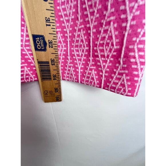 Tyler Boe Women's Size XS Pink/White Sleeveless Diamond Print Shift Dress - Picture 5 of 8